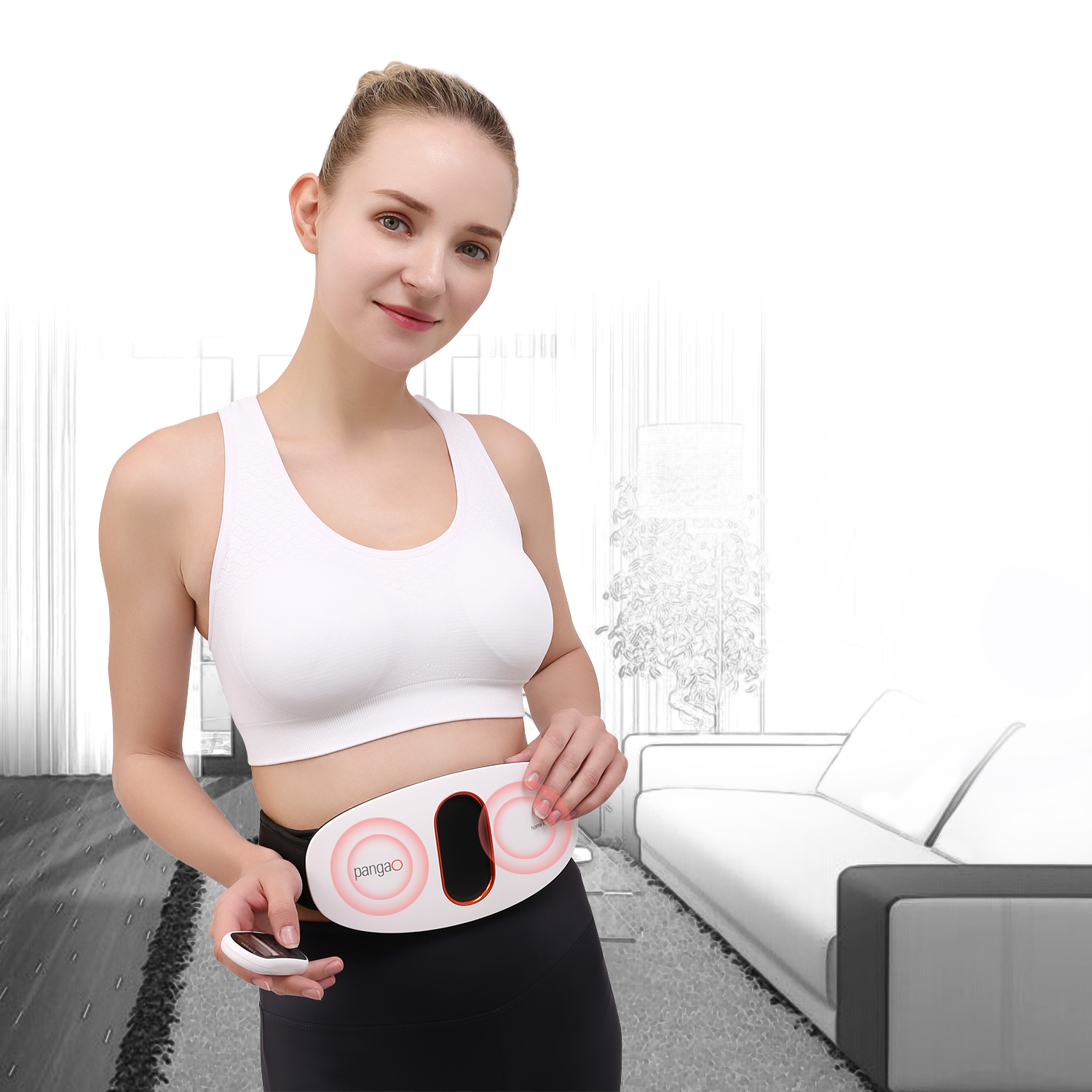 Waist and abdomen Massager - Obor available in UAE Dubai